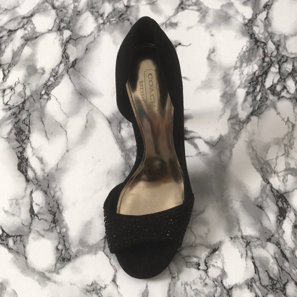 COACH A4515 Crystal Suede Pumps - Picture 2 of 2